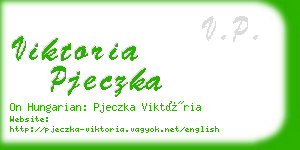 viktoria pjeczka business card